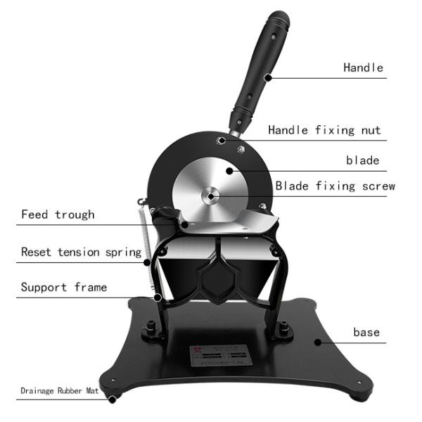 Dade 110mm Blade Herb Slicer Machine Freely Adjustable Easy Clean