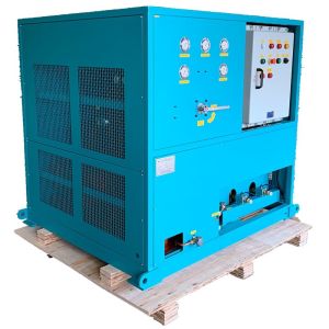 R600a R410a refrigerant gas recovery machine large displacement 25HP oil less