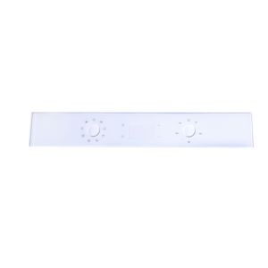 White Microwave Anti Reflective Holes Glass Control Panel