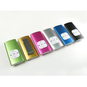 Quality Fashionable Colorful Mini Clip Mp3 Player with Built - in Polymer Lithium Battery BT-P013H for sale