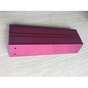 Pink Anodized Standard Aluminum Extrusion Profiles With Cnc Drilling And Tapping