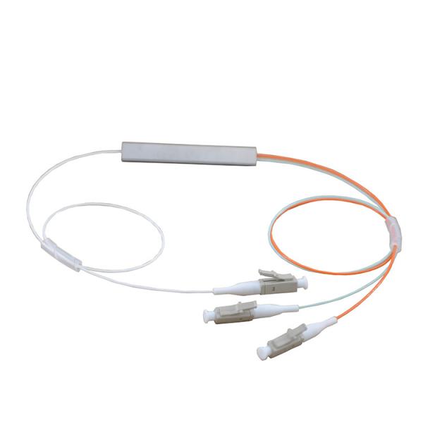 OM2 1x2 Cable Fiber Optic PLC Splitter FTTH Ferrule Section