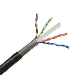 PVC Jacket Lan 4 Pair Cable , Utp Cat 6 Outdoor 23AWG With Fluke Pass