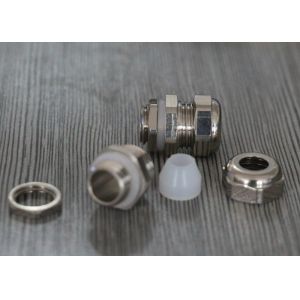 Small Nickle Plated Brass Waterproof Cable Gland With Silicone Seals