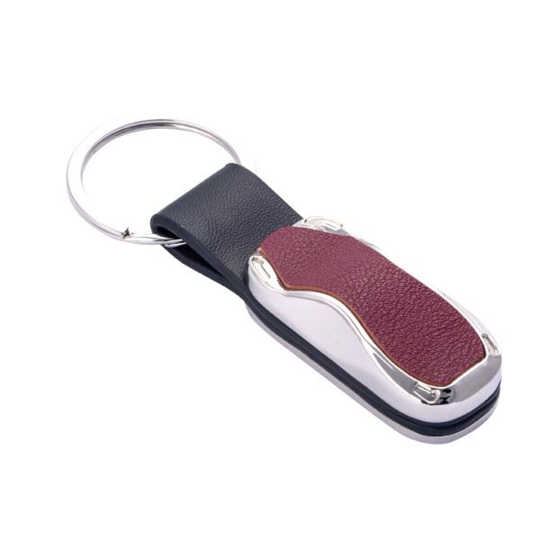 Personalized Classic Top Grain Leather Key Chains In Various Colors Custom Designs