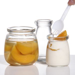 Clear 200ml Glass Pudding Jars 8 Oz Spice Jars Bulk