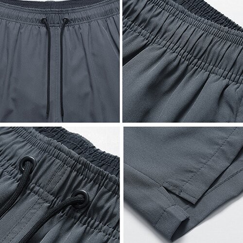 OEM maufactory Sports summer straight-leg pants Men's fitness waistline loose beach pants for sports