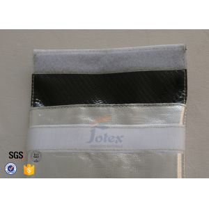 Silver Outside Fireproof Bag Pouch Non Irritating Fiberglass 1000℉ 17x27cm