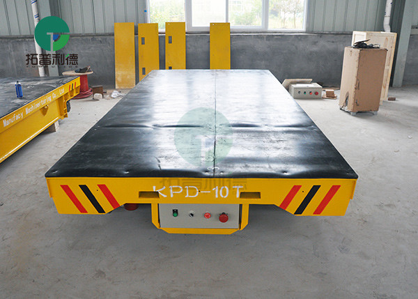 10 Ton Rail Powered Motorized Inter Bay Slab Transfer Cars For Material Transport In Workshop