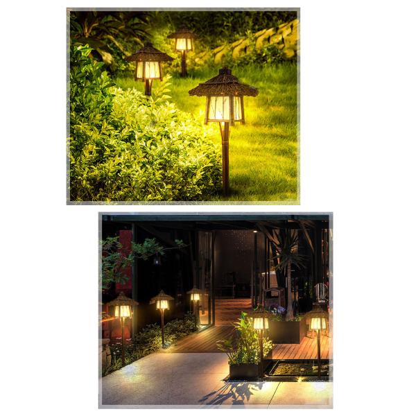 IP65 Outdoor Lamp Solar Garden Street Light Chandelier With Pole And Battery