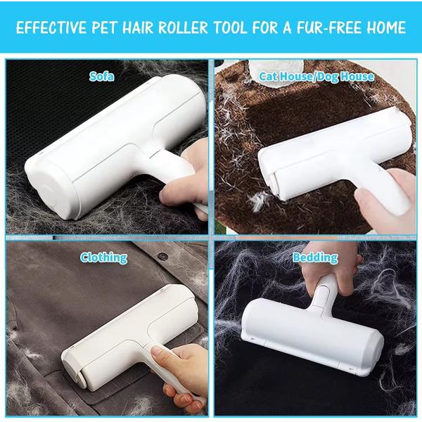 Reusable Pet Grooming Brush Couch Comb Self Cleaning Dog Hair Lint Roller Custom Logo