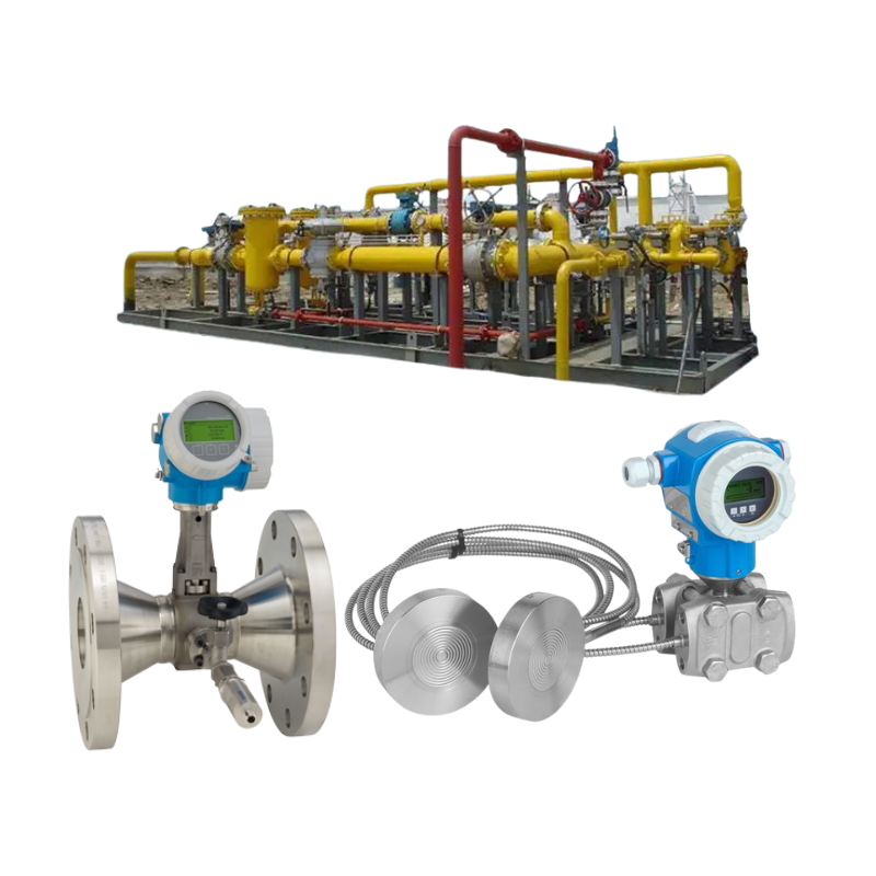 Flow control valve assembly with Endress+Hauser ProlineProwirl R200 flowmeter