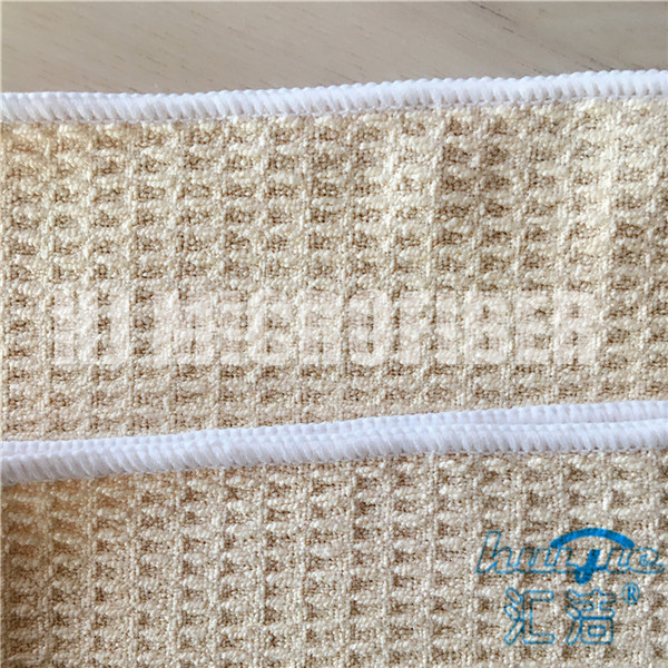Knitted Microfiber Cleaning Cloth 40*40cm square piped merbau household knitted towel