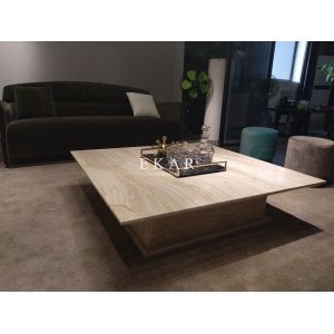 Contemporary Square Modern Marble Coffee Table