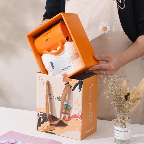 Gravure Printing High Aesthetic Coral Velvet Towel Water Cups Mugs Wedding Souvenirs