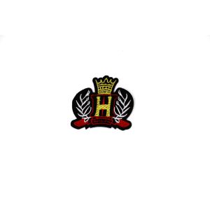 Gold Crown With Heart Gold H Letter Felt Applique Patch Armband For Pants Jacket