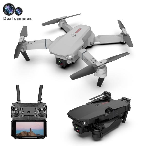 Buy E88 RC Drone 4K HD Dual Camera Foldable FPV Quadcopter at wholesale prices