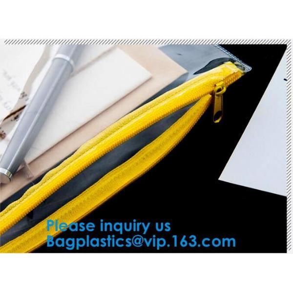 Custom Logo PVC Vinyl Clear Zipper Slider Pouch Transparent Soft Bikini Cosmetic EVA Material k Bag