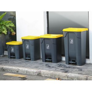 Plastic Hygienic Hands Free 45L Foot Pedal Waste Bin
