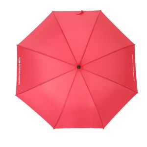 Red Custom Promotional Umbrellas , Golf Rain Umbrella Silk Screen Print