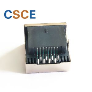 China PBT Half Shielded DIP Type RJ45 Modular Jack  /  8P8C RJ45 Connector on sale China PBT Half Shielded DIP Type RJ45 Modular Jack  /  8P8C RJ45 Connector on sale