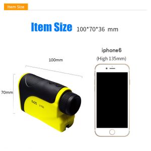 Yellow 6X Laser Rangefinder For Golf And Hunting Long Range Laser Rangefinder
