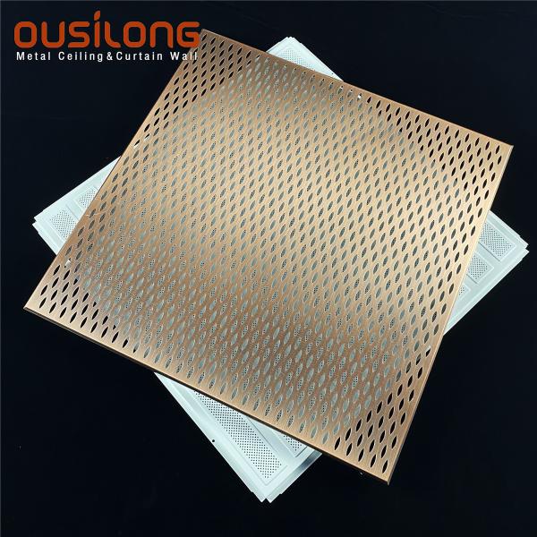 Buy Beveled  Edge Perforated Acoustic Aluminum Clip In Ceiling at wholesale prices
