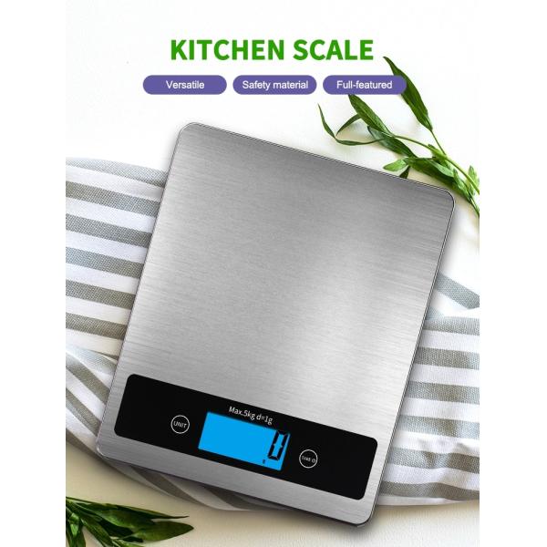 Anti - Finger Steel Platform Digital Kitchen Weighing Scale