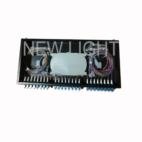 19 Inch Panel Fiber Optic Rack Mounted 24 Core For Leviton Network