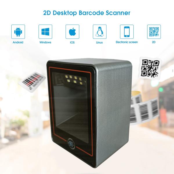 Kebo SK-8400 Payment Desktop USB 1D Bar QR Code Reader Scan 2D Scanning Platform Machine 2D Auto barcode scanner