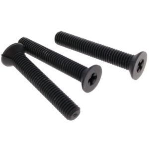 CSK Head Black Nylon Screw M3 Machine Thread Plastic Fastener