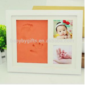 Wooden Baby Clay Frame Customized New Style Baby Photo Frame