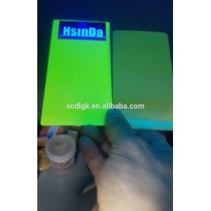Special Effect Luminous Light Green High Gloss Powder Coat For Metal Products