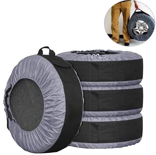 Tire Plastic Car Seat Covers , Disposable Fabric Tire Cover Protective Polyester