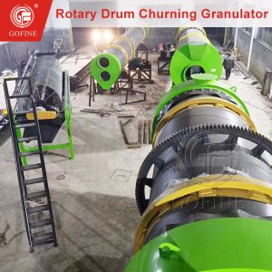 Wet Granulation Method Rotary Drum Churning Granulator Machine