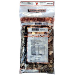 Tamper Evidence Bags With Barcode And Serial Number Bank Money Coin Deposit