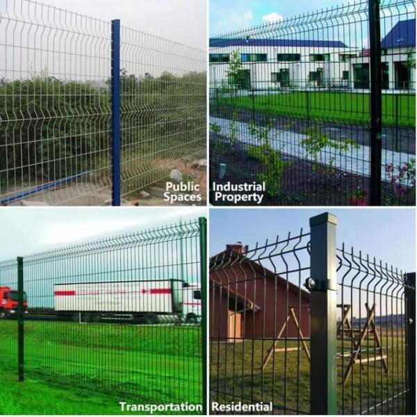 Hot Sale Powder Coated Cloture En Treillis Metallique 3D Curved Welded Wire Mesh Fence
