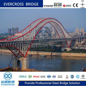 China Permanent Prefab Steel Arch Bridge Prefab Steel Bridges High Strength on sale