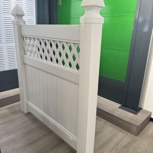 Quality Sustainable Vinyl Fence Pannels Column 2590mm Garden Fence Panels Pvc for sale