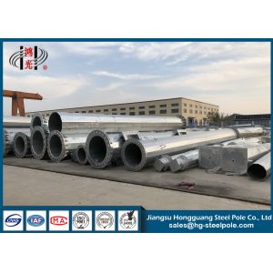 Polygonal Steel Electric Pole For Overhead Transmission Line 110KV