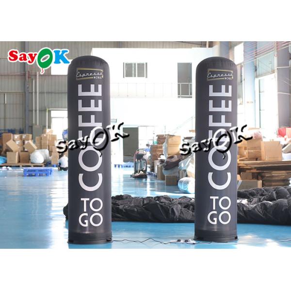 Customized 2.5m 8ft Inflatable Advertising Pillar With Logo Printing