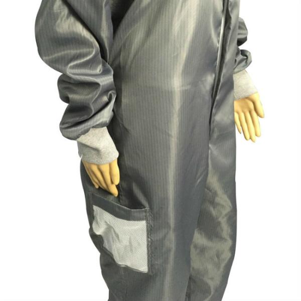 Tailored Cleanroom Anti Static ESD Jumpsuit With Knitted Cuff