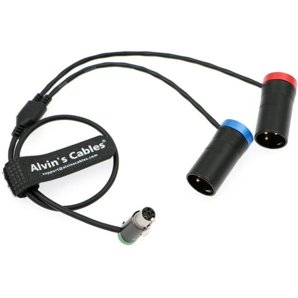 Buy Low Profile TA5F To Dual LP XLR 3 Pin Male Audio Cable For Wisycom MCR54 LP Mini XLR 5 Pin Female To Two XLR Output at wholesale prices