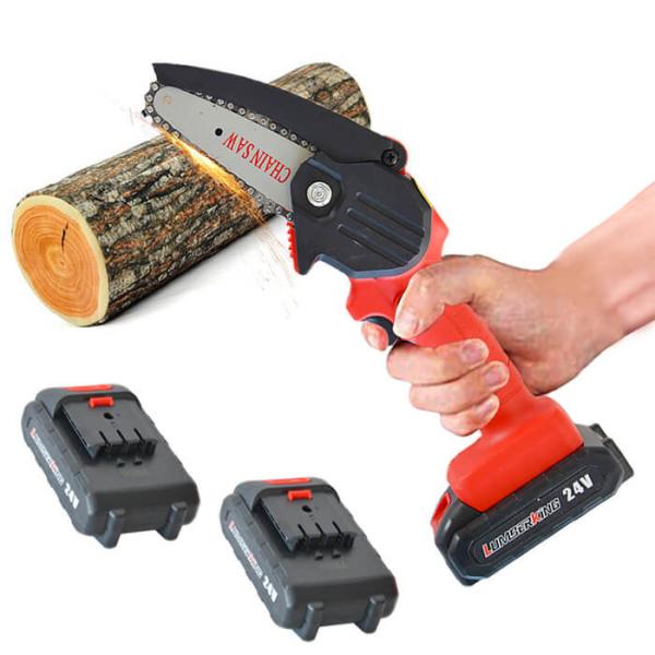 Buy 350W Battery Handheld Mini Chainsaw Rechargeable Handheld Chainsaw at wholesale prices