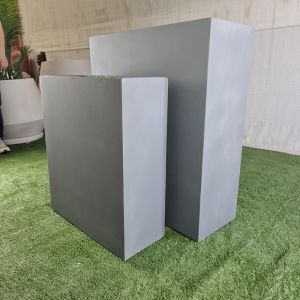 Frost Resistant Round Shape Fiber Clay Planter For Hotel