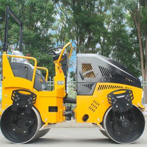 3 Ton Ride on Hydraulic Vibratory Road Roller Compactor for Sale Double Drum