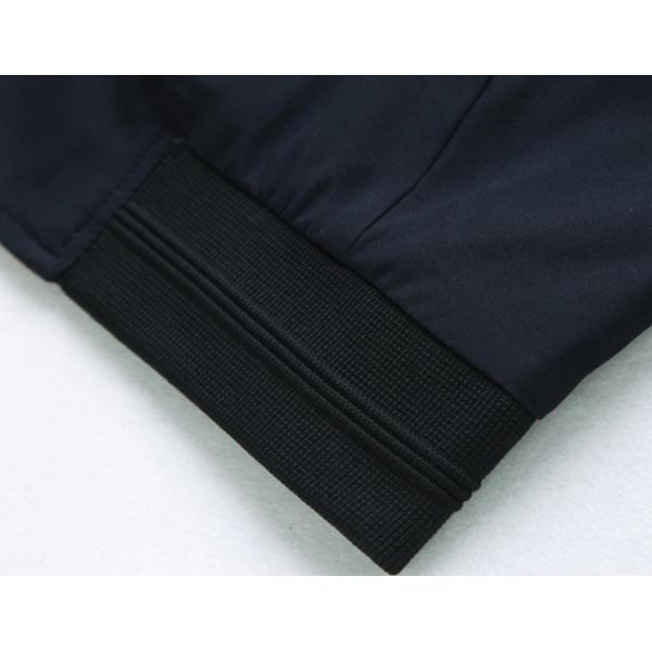 Polyester Water - Resistant Men's Bomber Jackets Rib - Knit Standing Collar