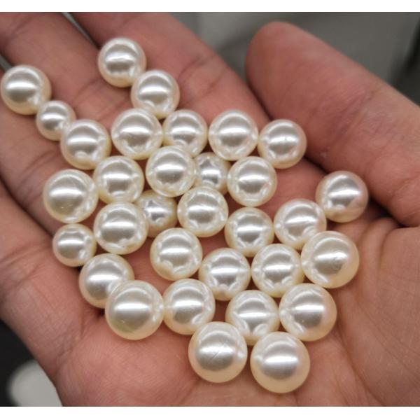 wholesale 4-16mm high quality ABS imitation pearl with hole raw white pearl DIY bag necklace accessories