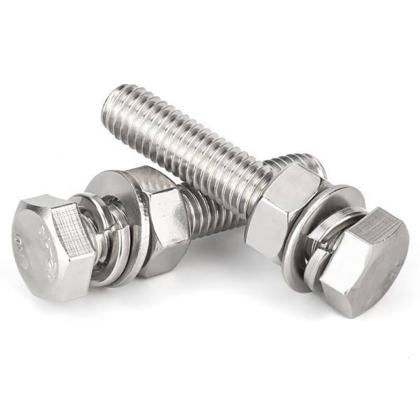 Fully Threaded Hex Head Bolt and Nut Set for 316 M6 70mm Aluminum Fasteners Grade 8.8