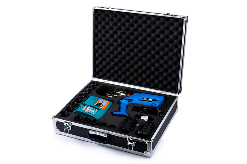 Portable Hydraulic Crimper with 60KN Crimping Force and 10-300mm² Range for Copper & Aluminum Pipes | 18V Battery-Powered Plumbing Press Tool